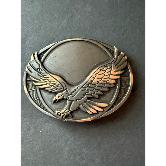 Unbranded Accessories - Vintage Soaring Eagle Bronze Tone Belt Buckle Patriotic Americana Western Rodeo